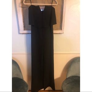 Black Strapless Jumpsuit